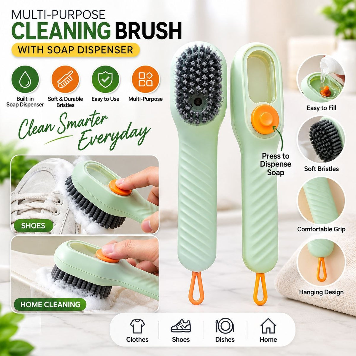 shoe washing brush