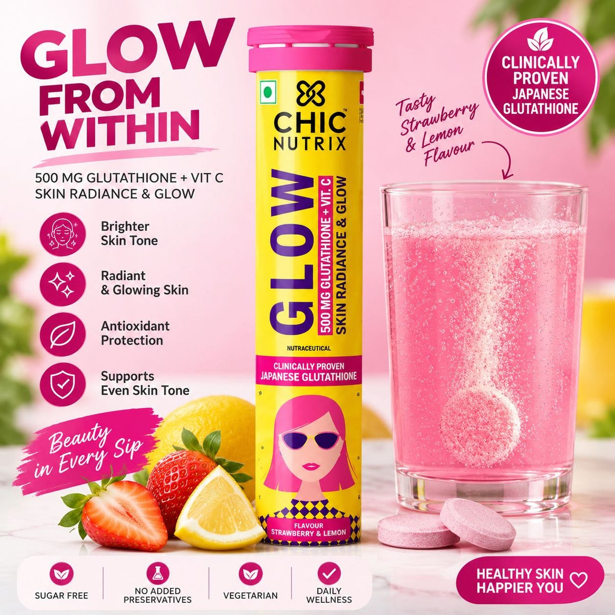 skin glow tablet